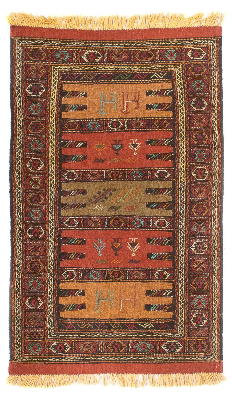 Kelim-tæppe - orientalsk - 173 x 100 cm - flerfarvet