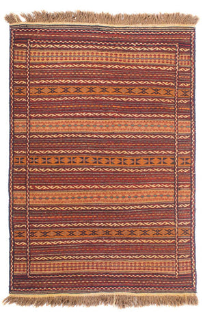 Kelim-tæppe - orientalsk - 150 x 100 cm - flerfarvet