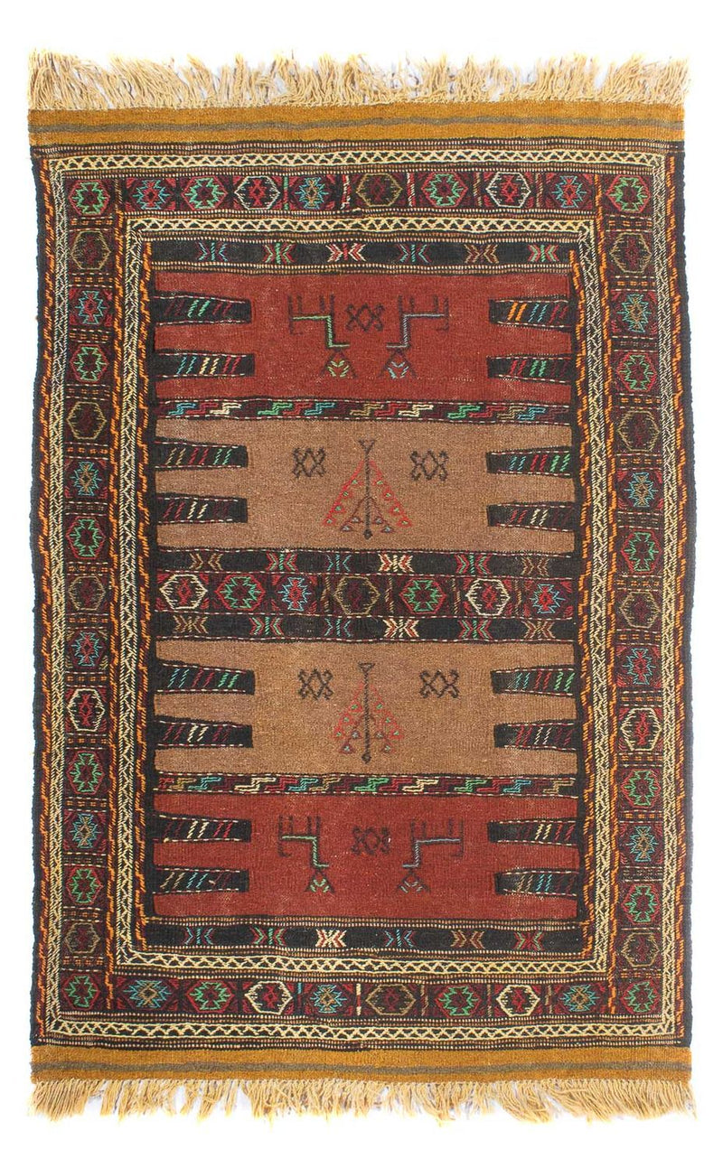 Kelim-tæppe - orientalsk - 169 x 100 cm - flerfarvet
