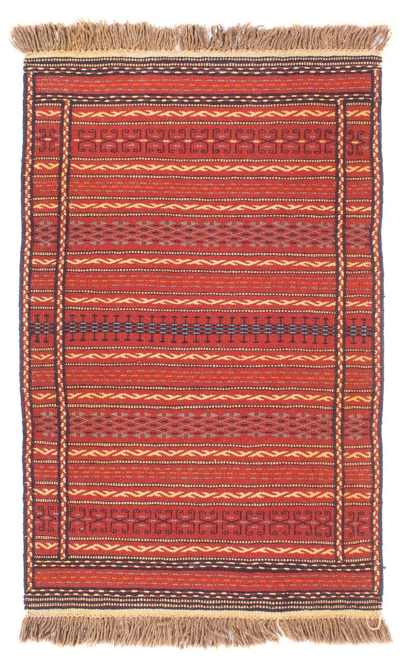Kelim-tæppe - orientalsk - 130 x 80 cm - flerfarvet
