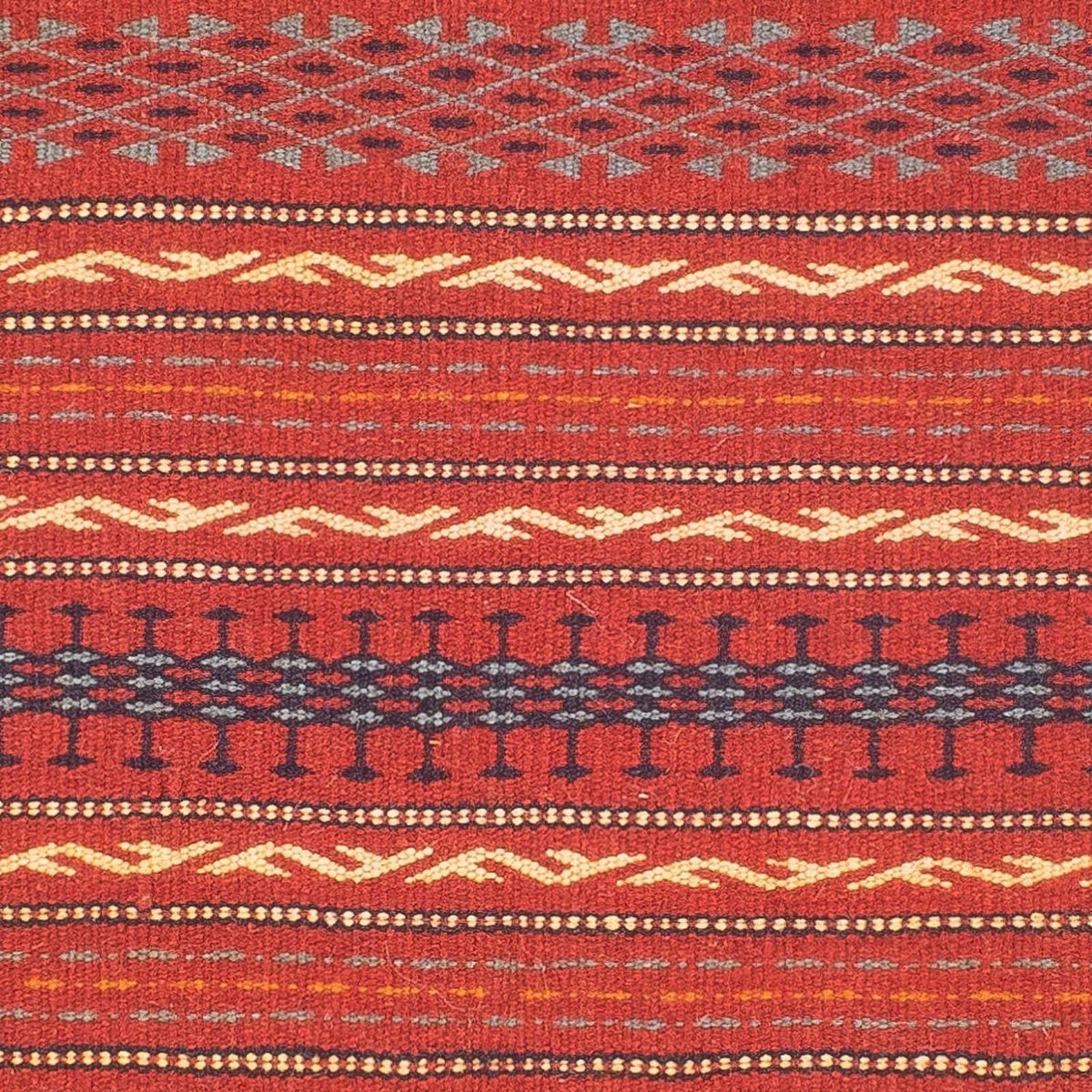 Kelim-tæppe - orientalsk - 130 x 80 cm - flerfarvet