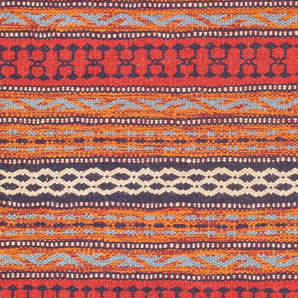 Kelim-tæppe - orientalsk - 123 x 80 cm - flerfarvet