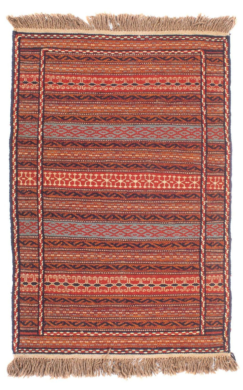 Kelim-tæppe - orientalsk - 120 x 78 cm - flerfarvet