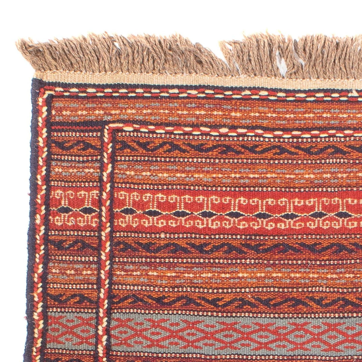 Kelim-tæppe - orientalsk - 120 x 78 cm - flerfarvet