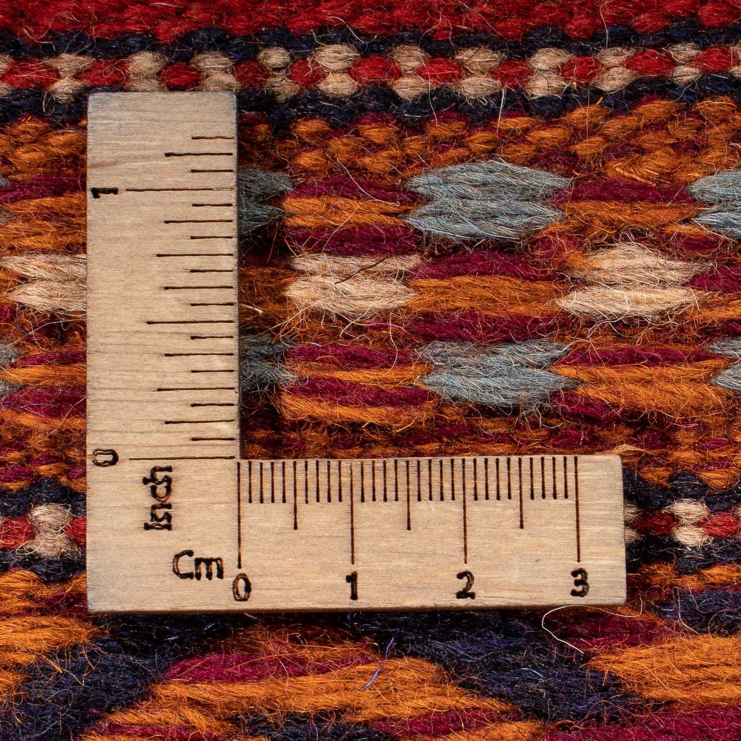 Kelim-tæppe - orientalsk - 120 x 78 cm - flerfarvet