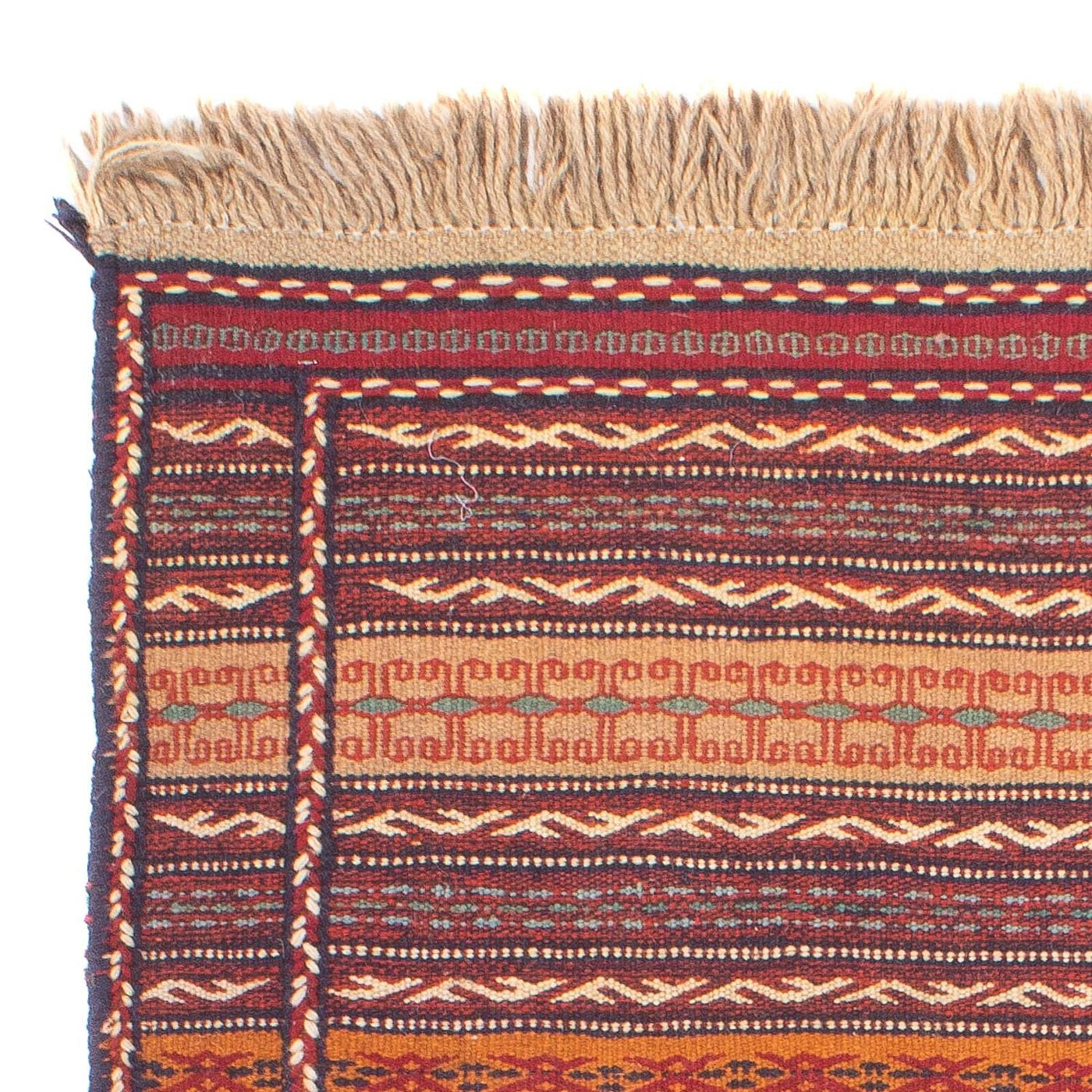 Kelim-tæppe - orientalsk - 122 x 78 cm - flerfarvet