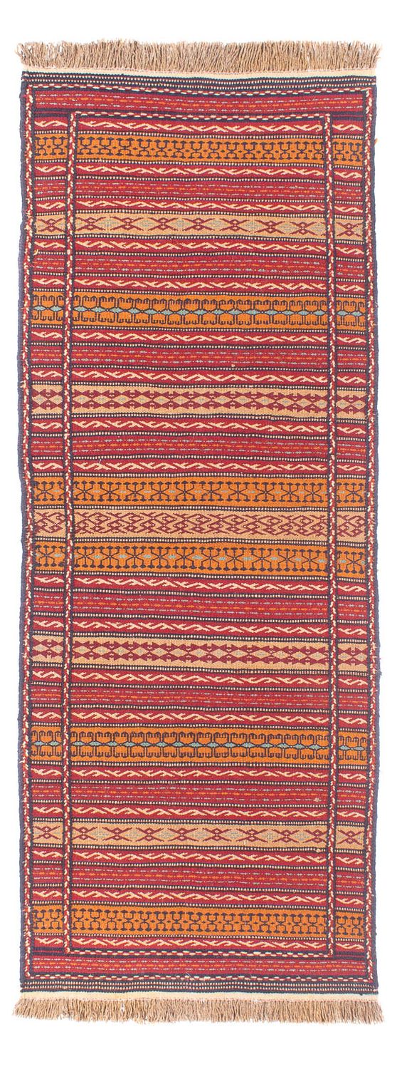 Løber Kelim-tæppe - orientalsk - 200 x 70 cm - flerfarvet