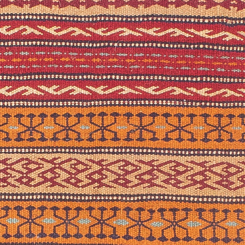Løber Kelim-tæppe - orientalsk - 200 x 70 cm - flerfarvet