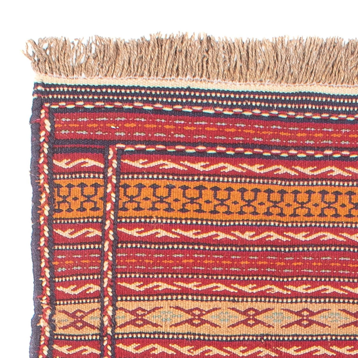 Løber Kelim-tæppe - orientalsk - 200 x 70 cm - flerfarvet