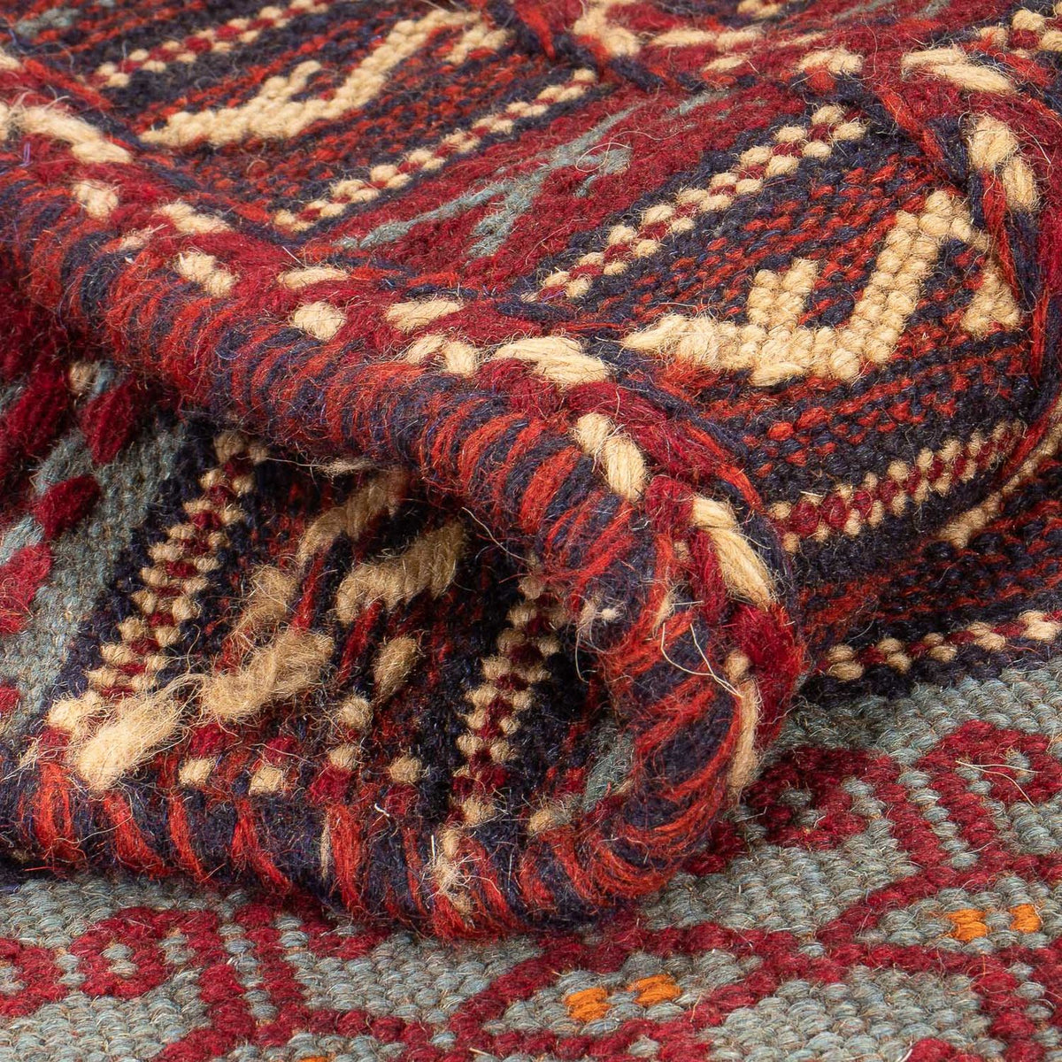 Løber Kelim-tæppe - orientalsk - 192 x 70 cm - flerfarvet