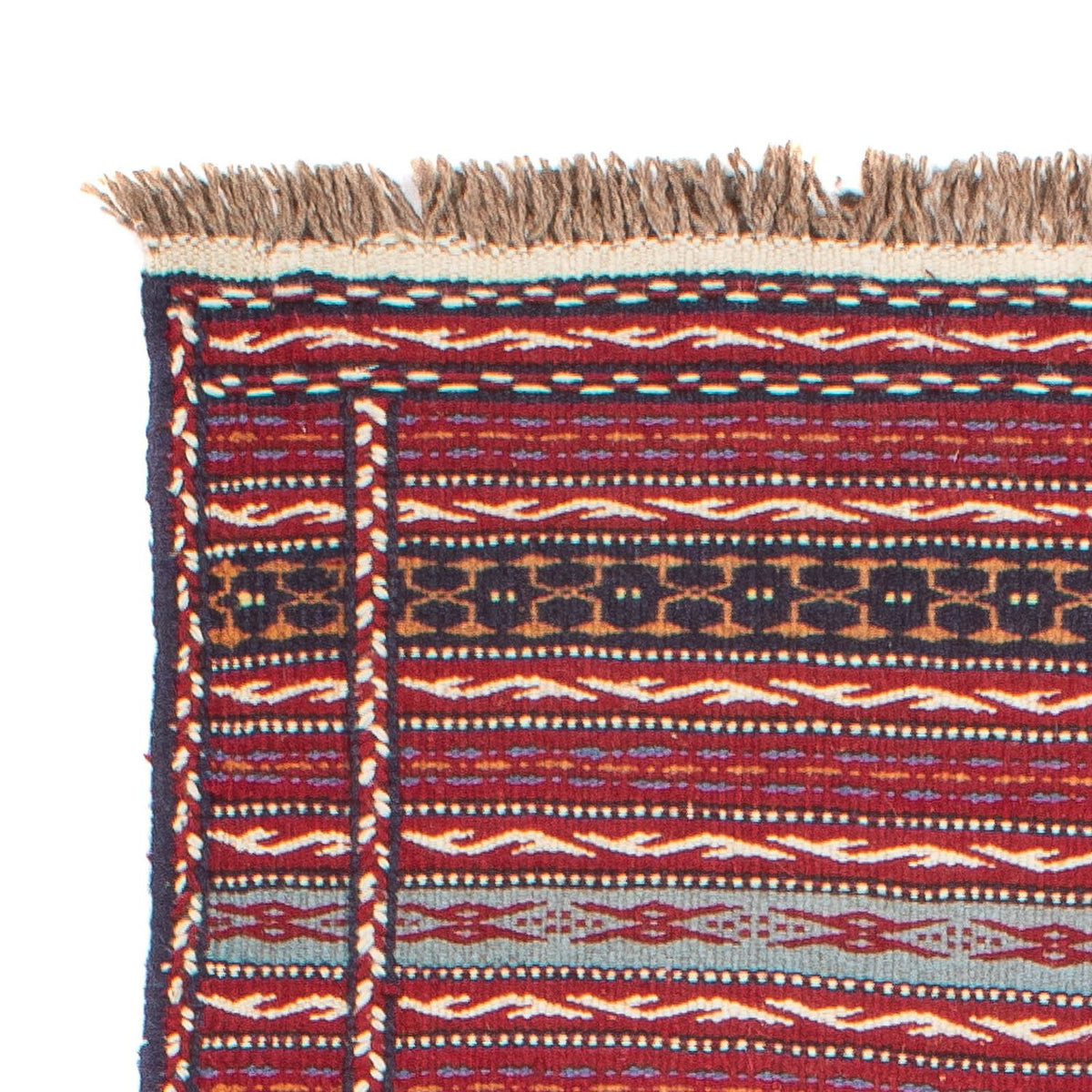 Løber Kelim-tæppe - orientalsk - 200 x 70 cm - flerfarvet