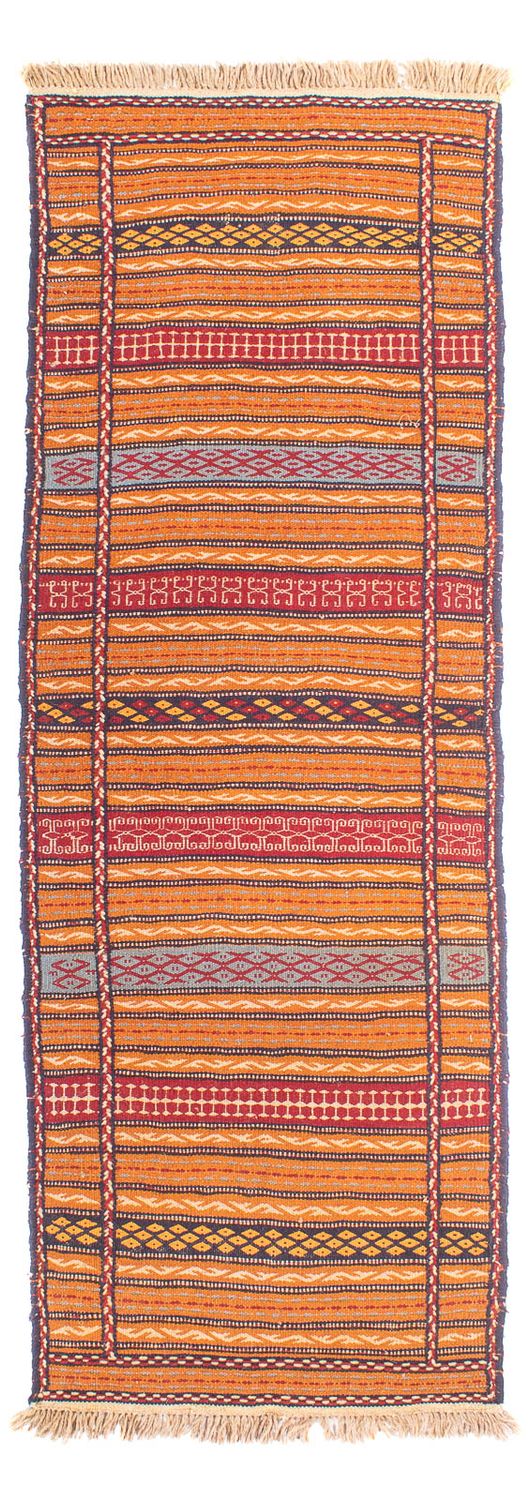 Løber Kelim-tæppe - orientalsk - 200 x 70 cm - flerfarvet