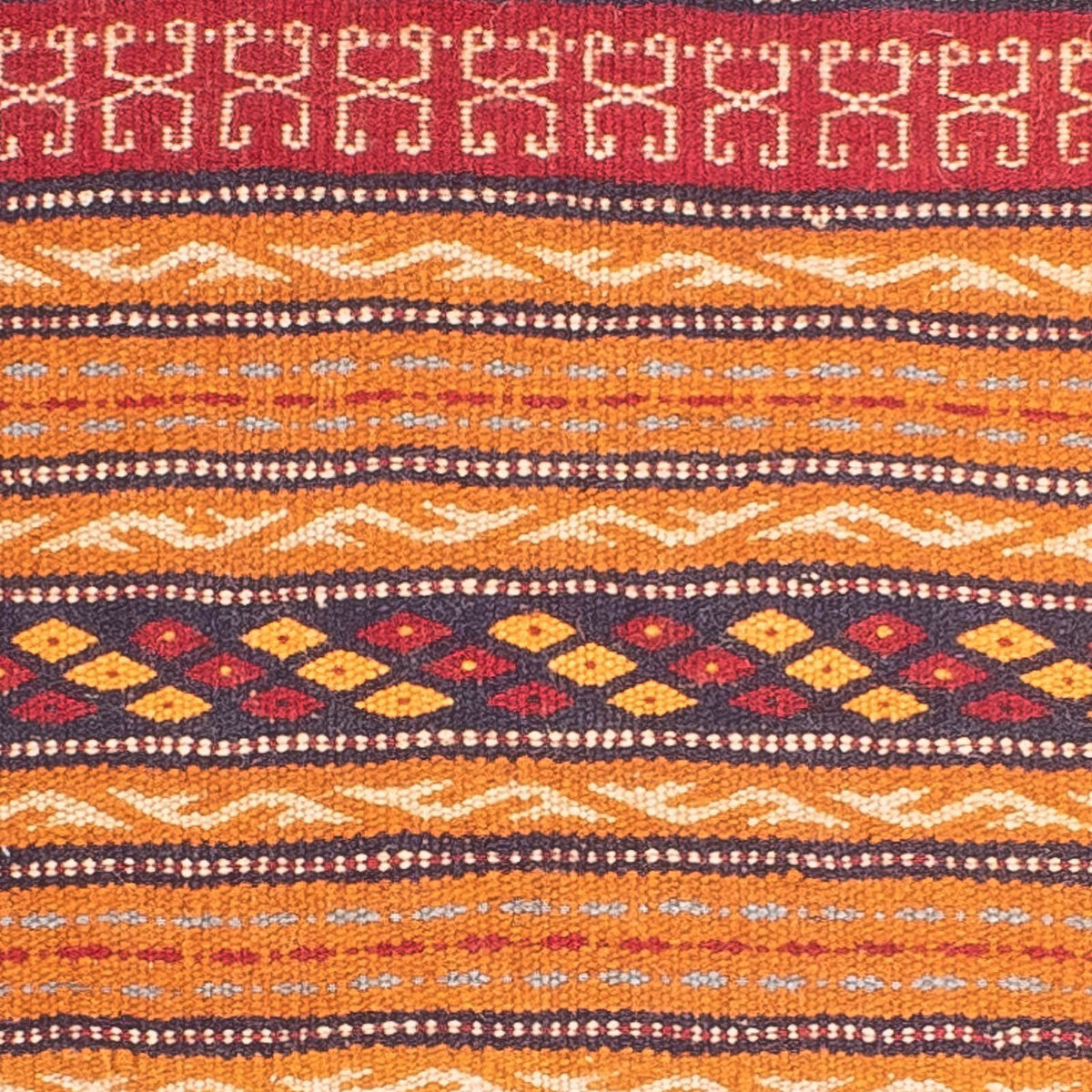 Løber Kelim-tæppe - orientalsk - 200 x 70 cm - flerfarvet