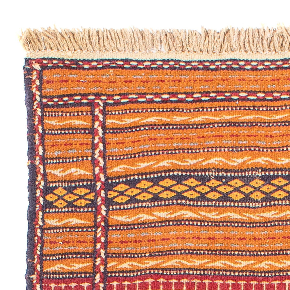 Løber Kelim-tæppe - orientalsk - 200 x 70 cm - flerfarvet