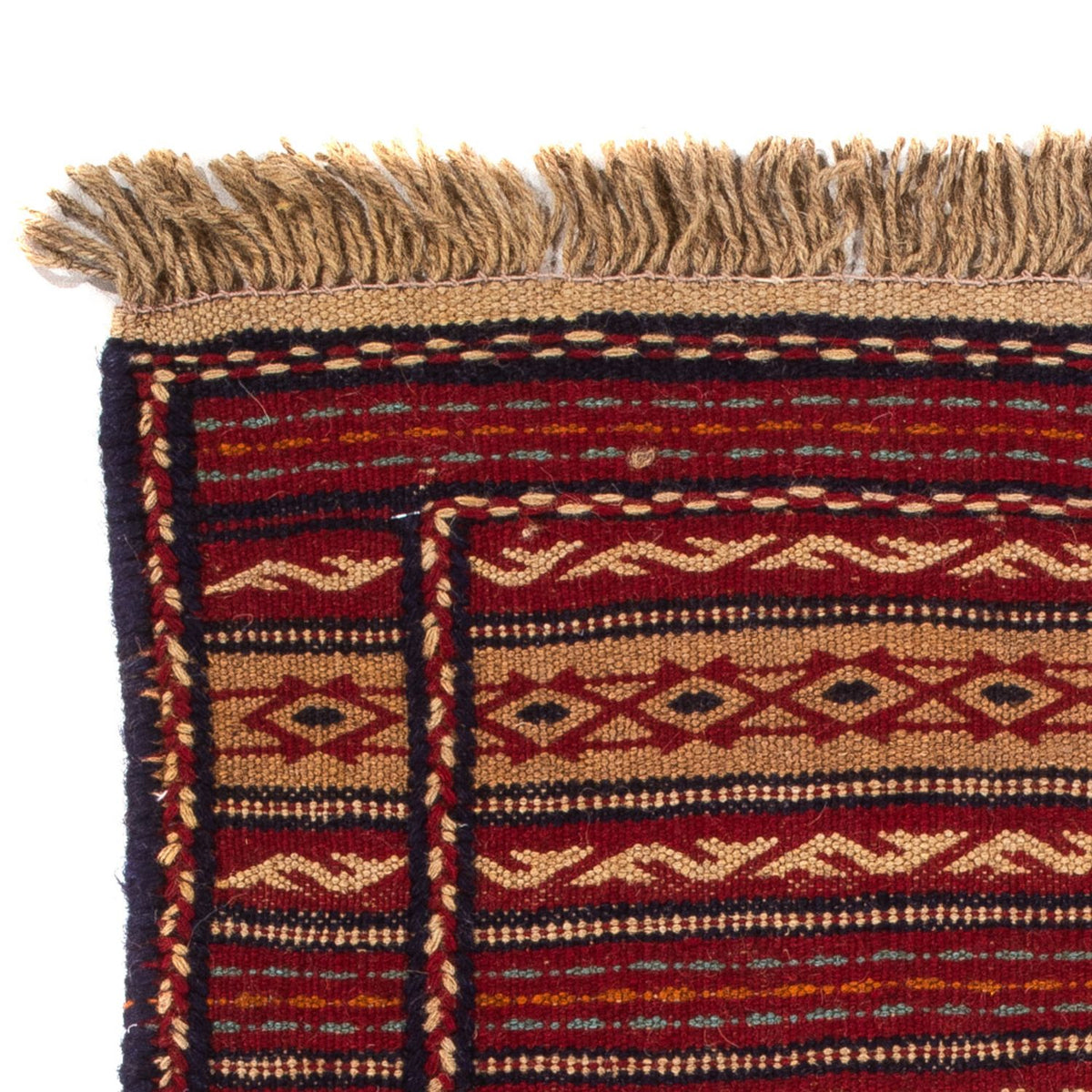 Kelim-tæppe - orientalsk - 90 x 60 cm - flerfarvet