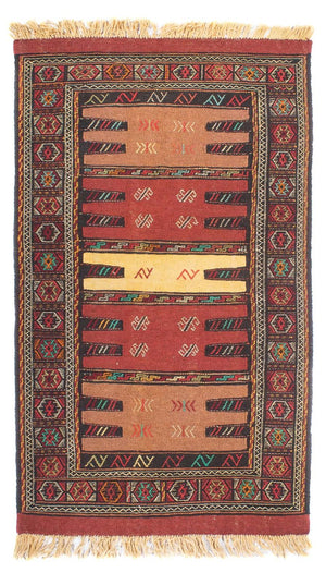Kelim-tæppe - orientalsk - 175 x 103 cm - flerfarvet