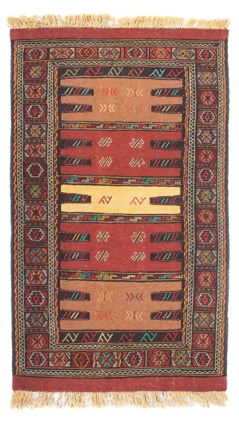 Kelim-tæppe - orientalsk - 175 x 103 cm - flerfarvet