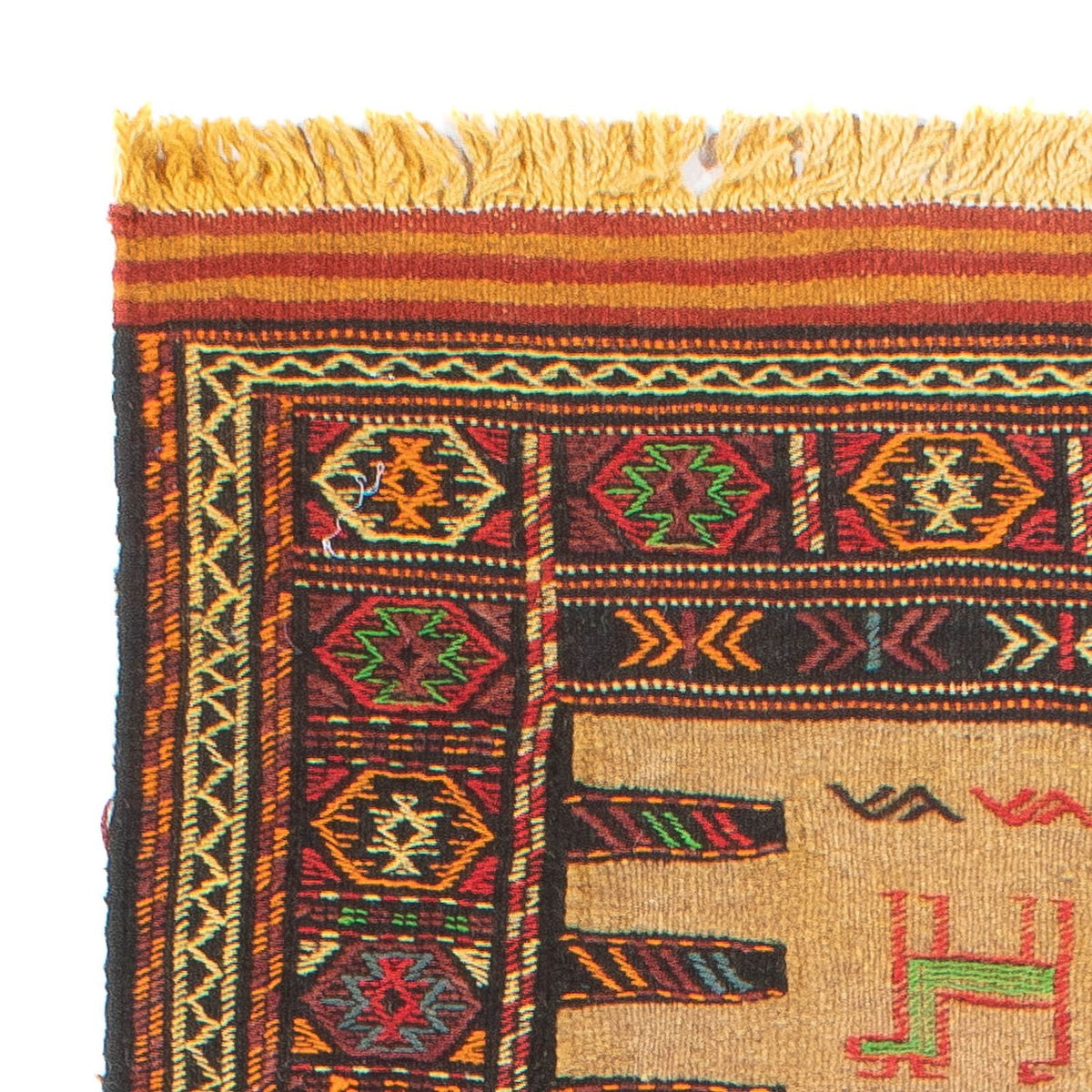 Kelim-tæppe - orientalsk - 170 x 68 cm - flerfarvet