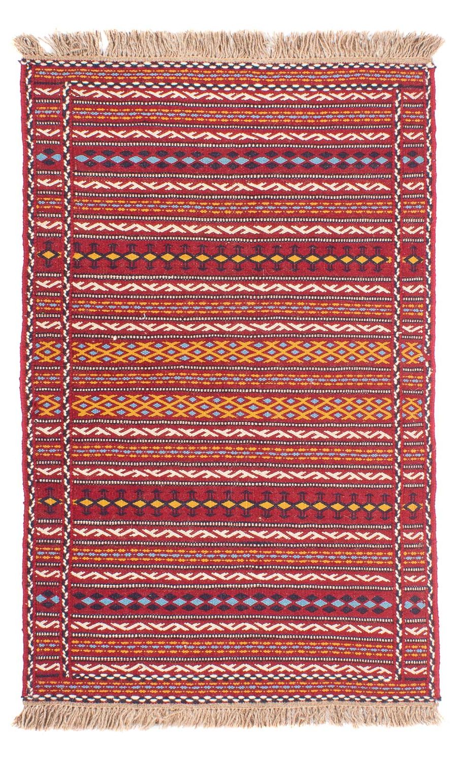 Kelim-tæppe - orientalsk - 120 x 80 cm - flerfarvet