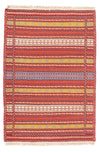 Senneh kilim Tæppe 100x150cm - Rektangulær / Flerfarvet / 100 x 150 cm Rektangulær