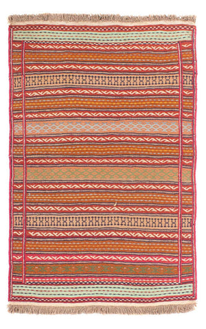 Kelim-tæppe - orientalsk - 150 x 100 cm - flerfarvet