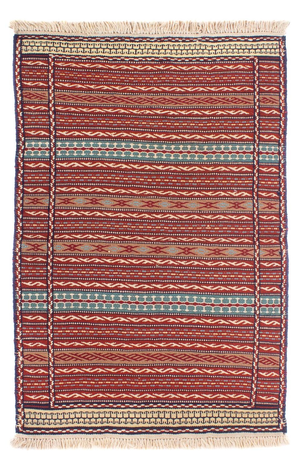 Kelim-tæppe - orientalsk - 150 x 100 cm - flerfarvet