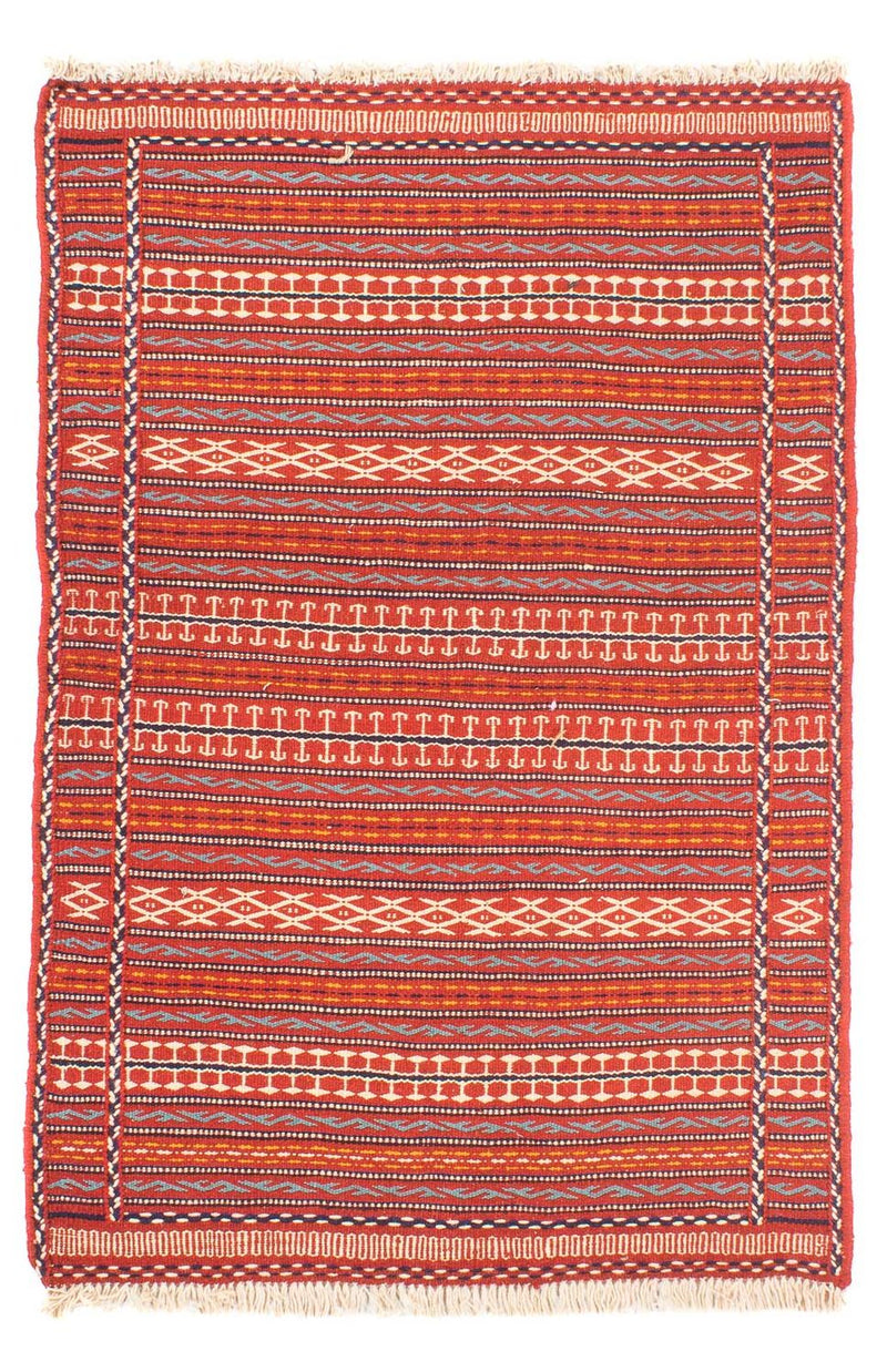 Kelim-tæppe - orientalsk - 150 x 100 cm - flerfarvet