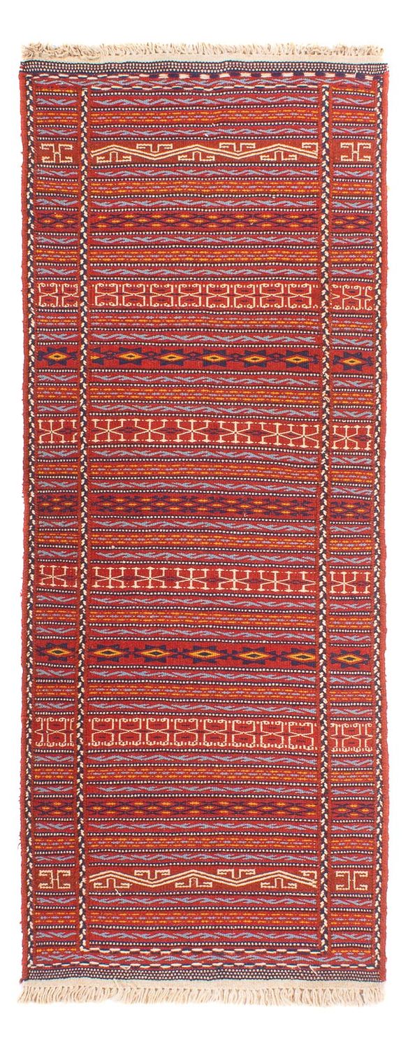 Løber Kelim-tæppe - orientalsk - 200 x 70 cm - flerfarvet