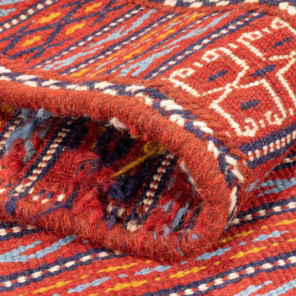 Løber Kelim-tæppe - orientalsk - 200 x 70 cm - flerfarvet