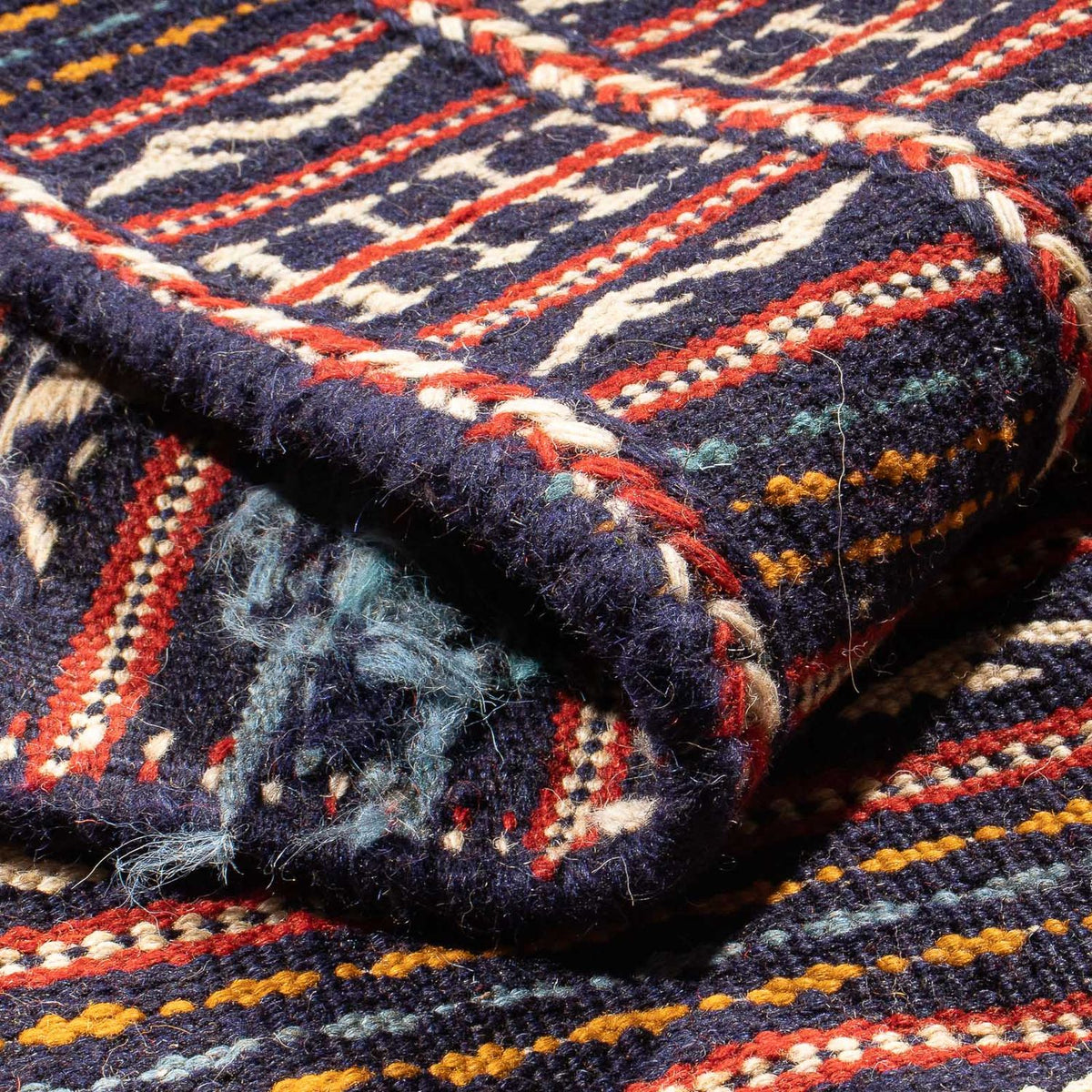 Løber Kelim-tæppe - orientalsk - 200 x 70 cm - flerfarvet