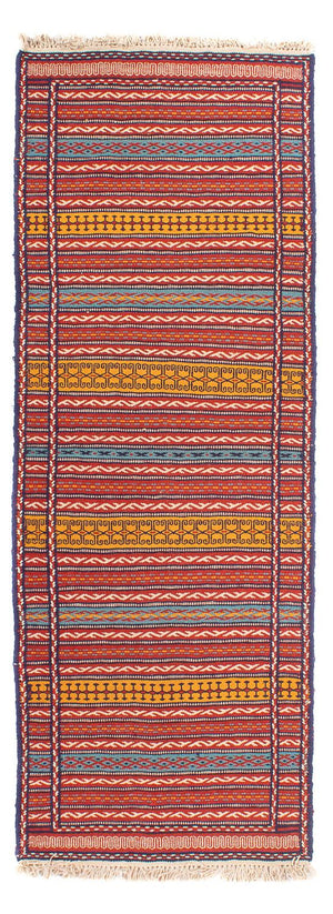Løber Kelim-tæppe - orientalsk - 200 x 70 cm - flerfarvet
