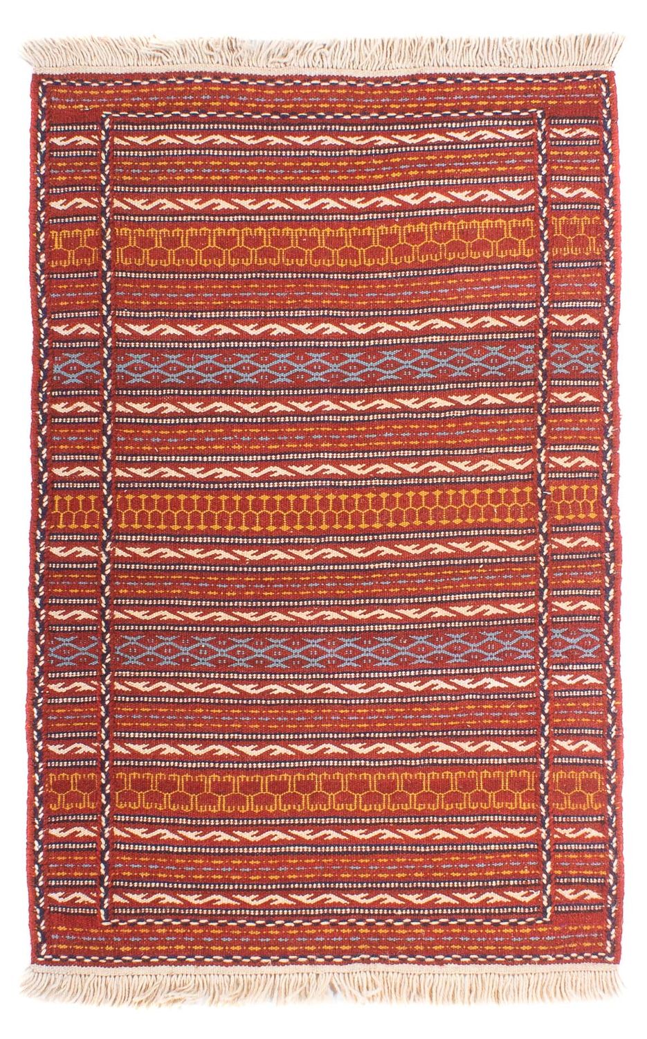 Kelim-tæppe - orientalsk - 120 x 80 cm - flerfarvet