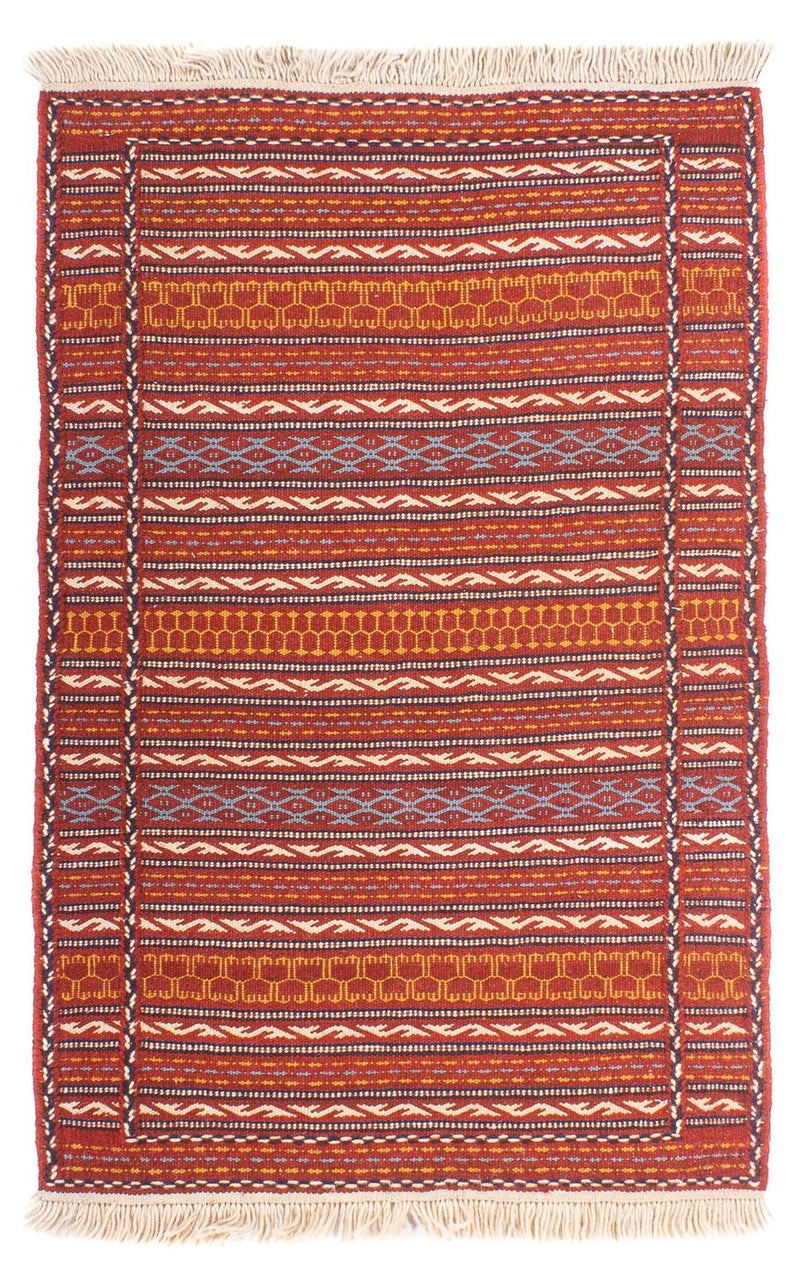 Kelim-tæppe - orientalsk - 120 x 80 cm - flerfarvet