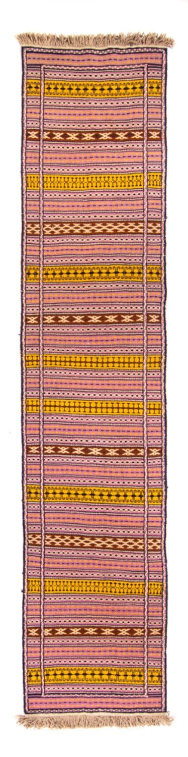 Løber Kelim-tæppe - orientalsk - 300 x 70 cm - flerfarvet