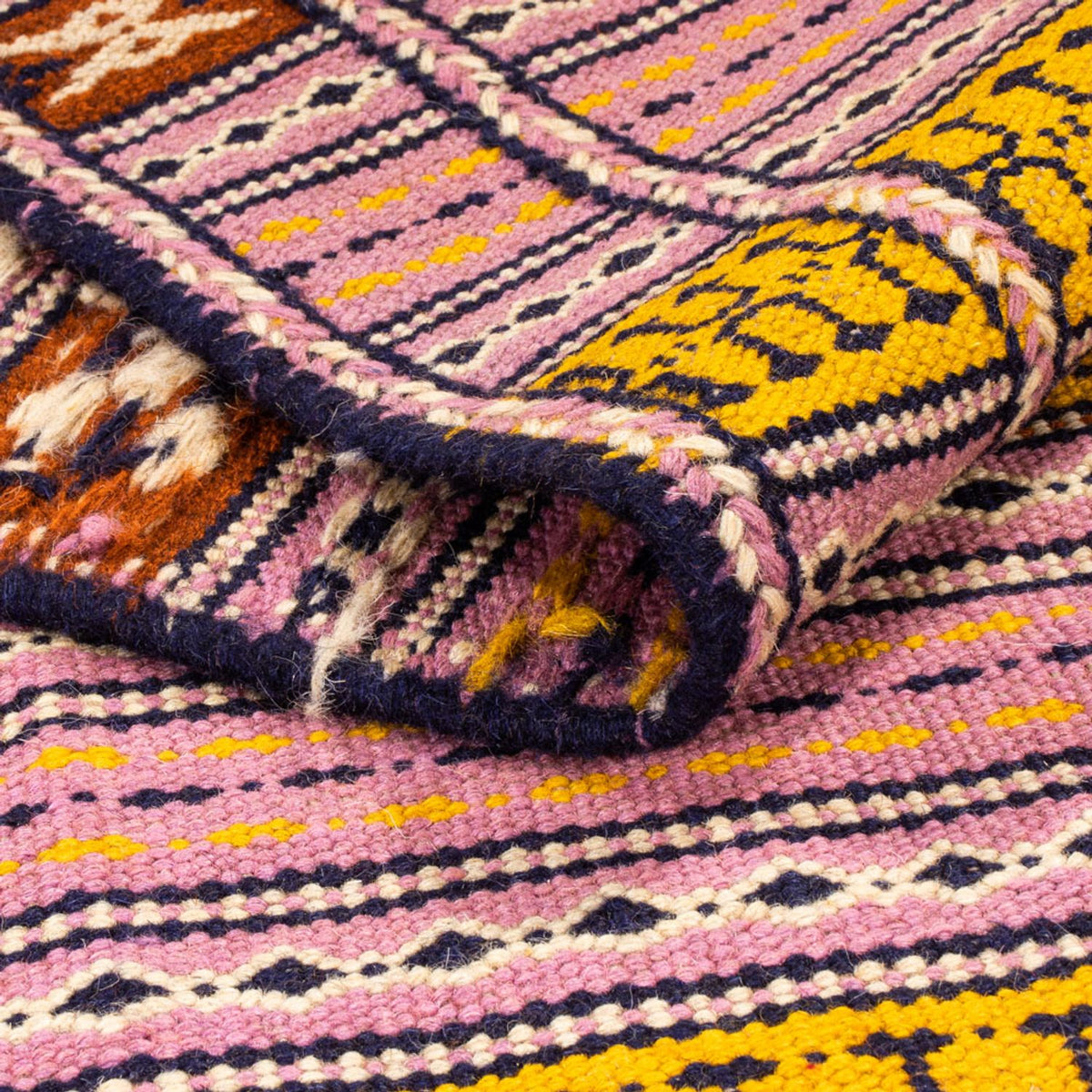 Løber Kelim-tæppe - orientalsk - 300 x 70 cm - flerfarvet