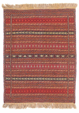 Kelim-tæppe - orientalsk - 150 x 100 cm - flerfarvet