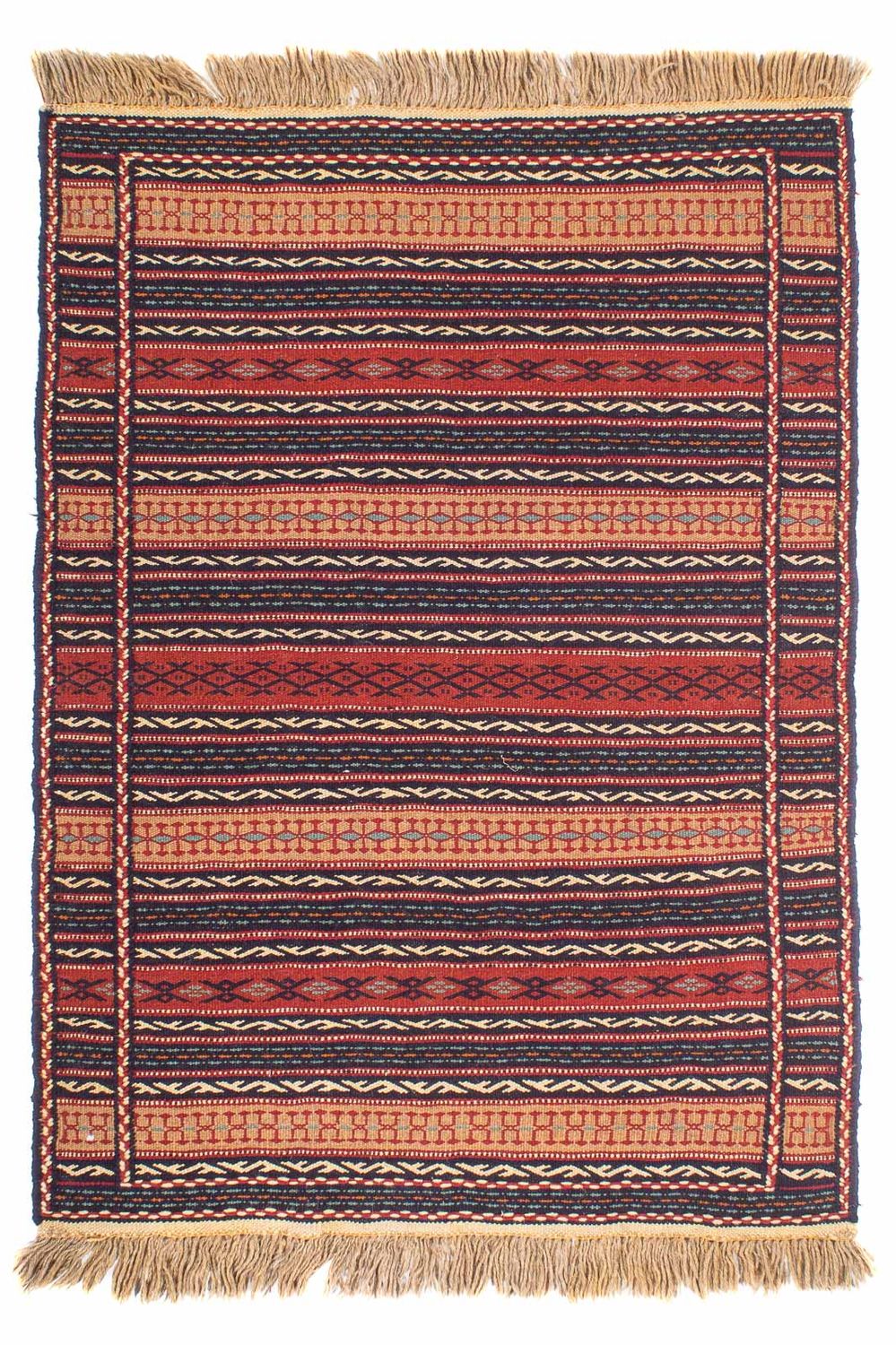 Kelim-tæppe - orientalsk - 154 x 103 cm - flerfarvet