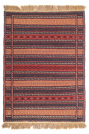 Kelim-tæppe - orientalsk - 154 x 103 cm - flerfarvet