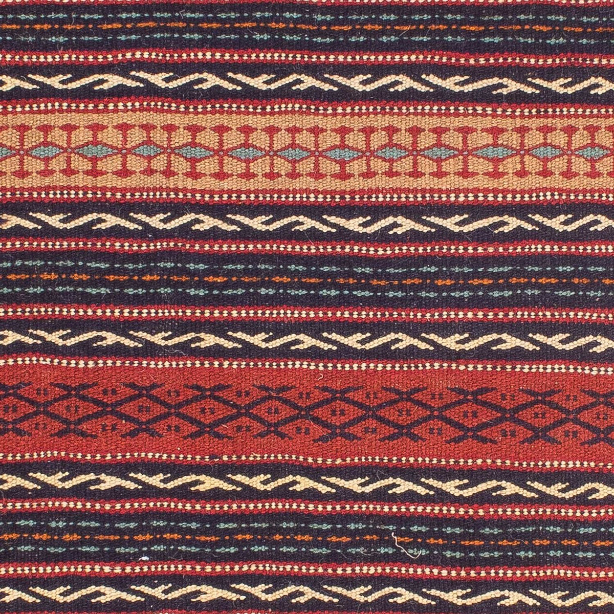 Kelim-tæppe - orientalsk - 154 x 103 cm - flerfarvet