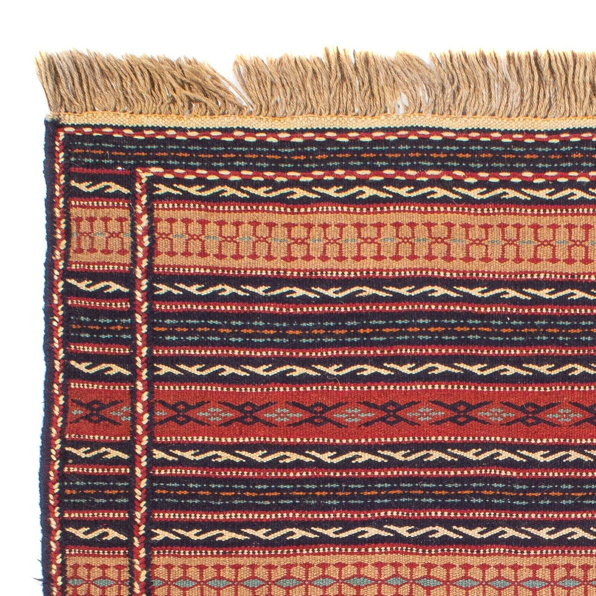 Kelim-tæppe - orientalsk - 154 x 103 cm - flerfarvet