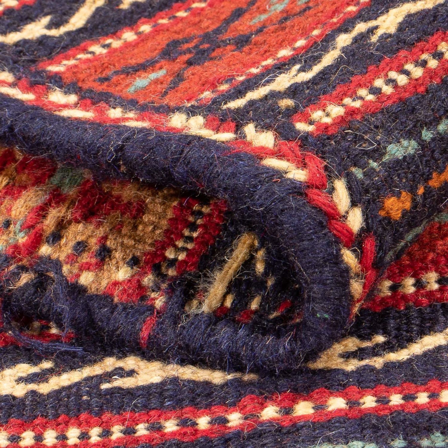 Kelim-tæppe - orientalsk - 154 x 103 cm - flerfarvet