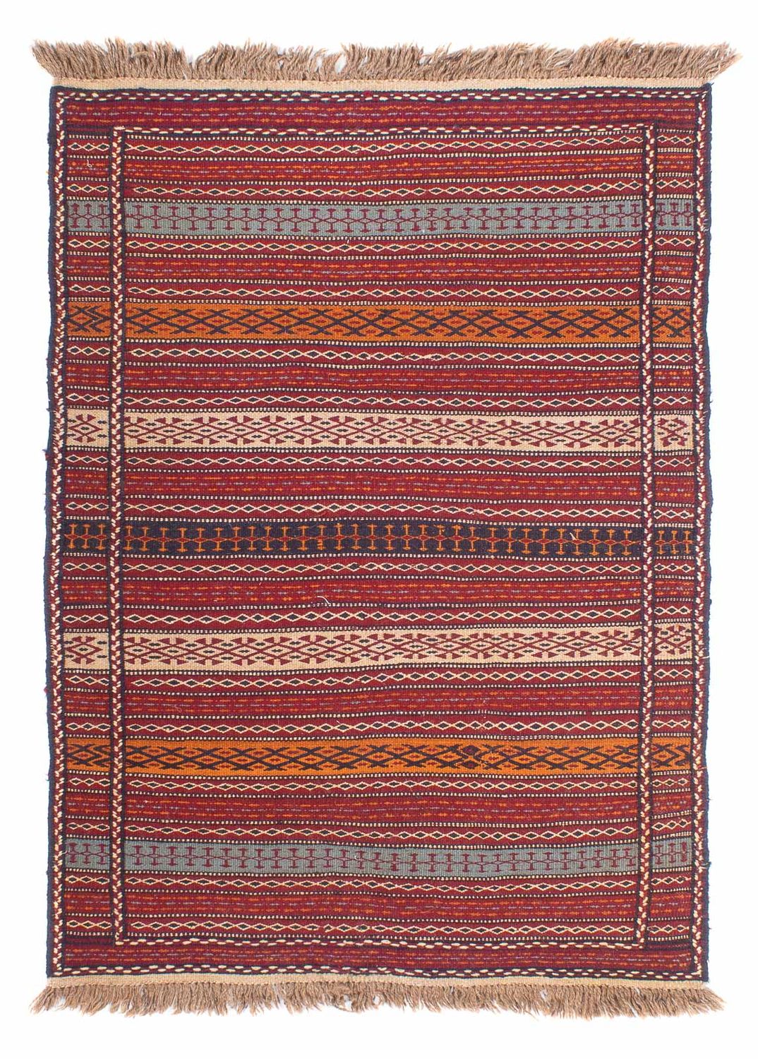 Kelim-tæppe - orientalsk - 148 x 100 cm - flerfarvet