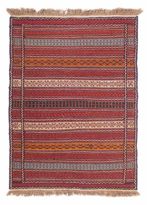 Kelim-tæppe - orientalsk - 148 x 100 cm - flerfarvet