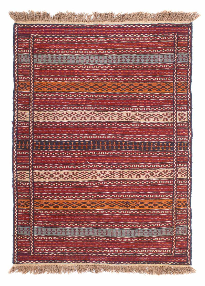 Kelim-tæppe - orientalsk - 148 x 100 cm - flerfarvet