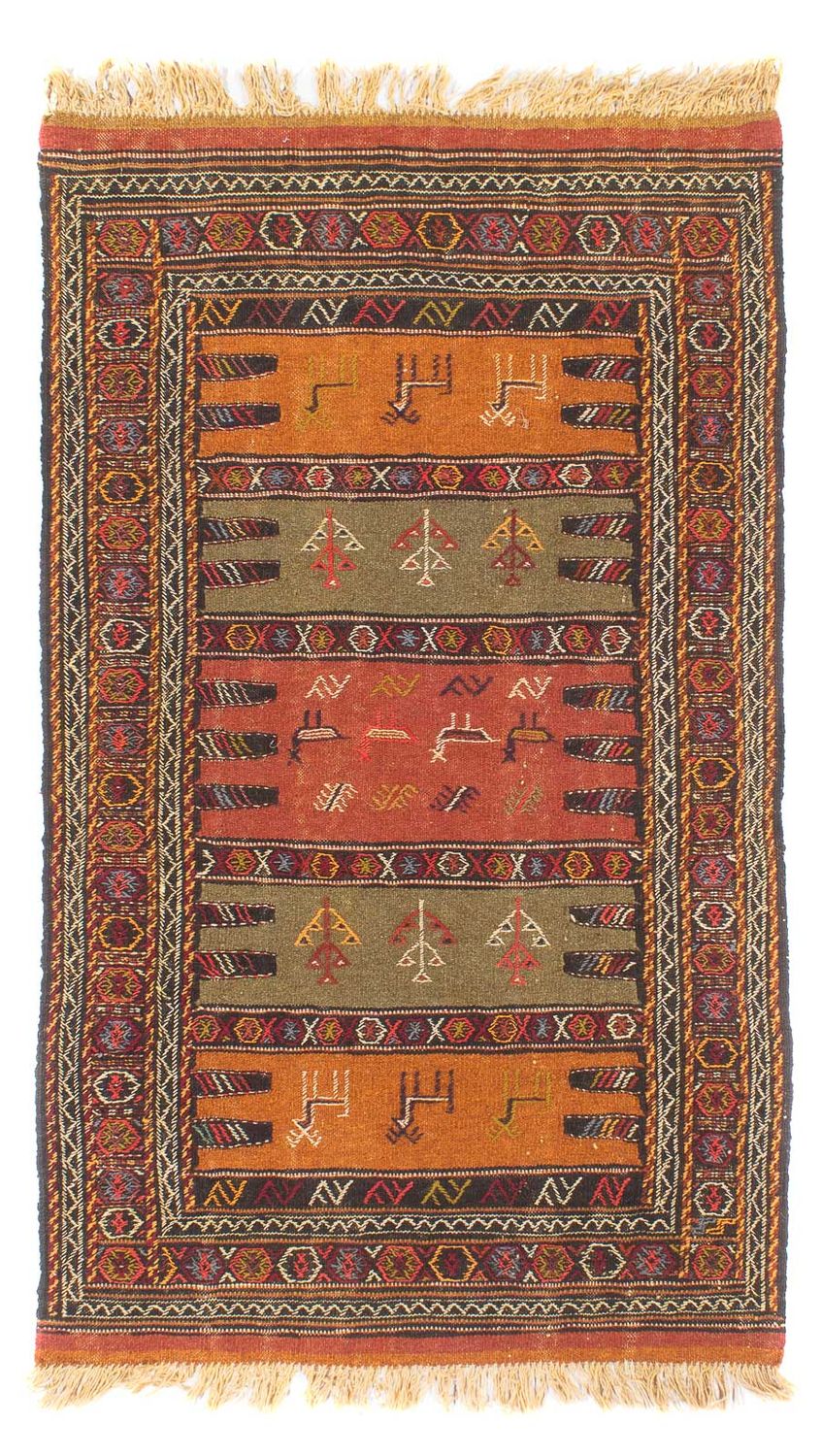 Kelim-tæppe - orientalsk - 170 x 100 cm - flerfarvet