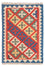 Kelim-tæppe - orientalsk - 94 x 64 cm - flerfarvet