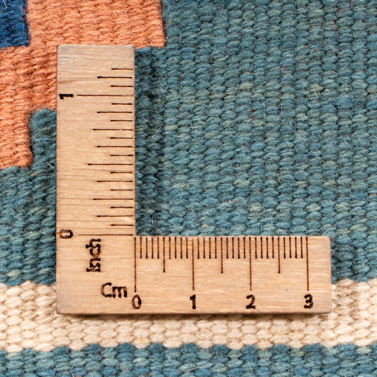 Kelim-tæppe - orientalsk - 96 x 63 cm - flerfarvet