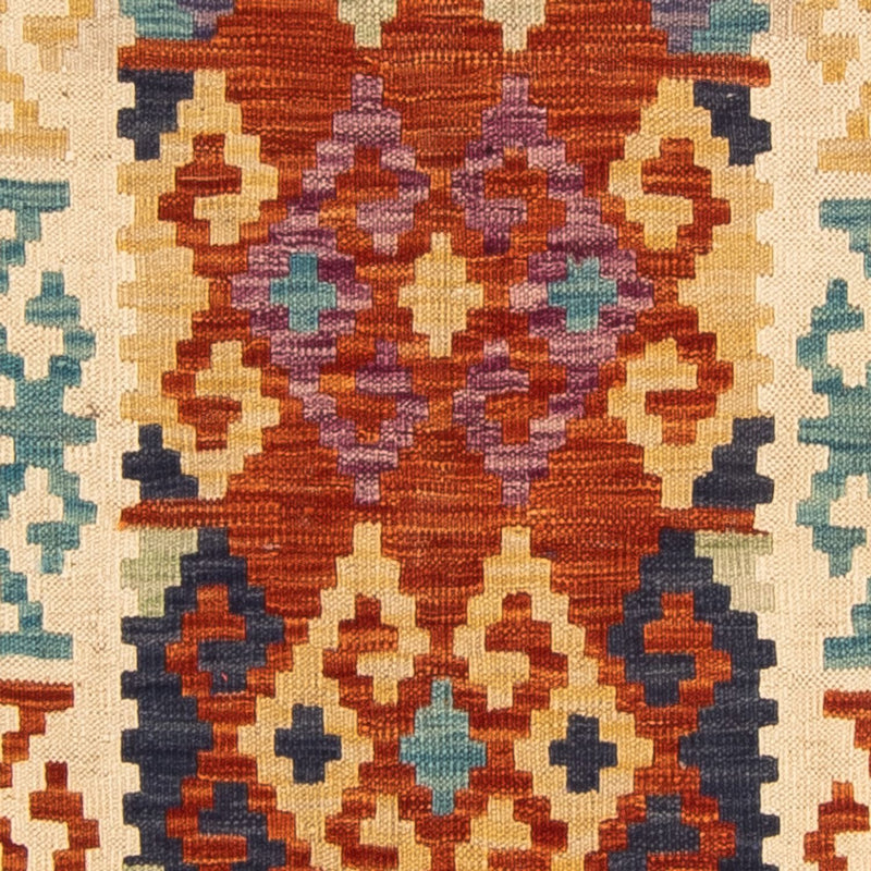 Løber Kelim Carpet - Splash - 302 x 83 cm - flerfarvet