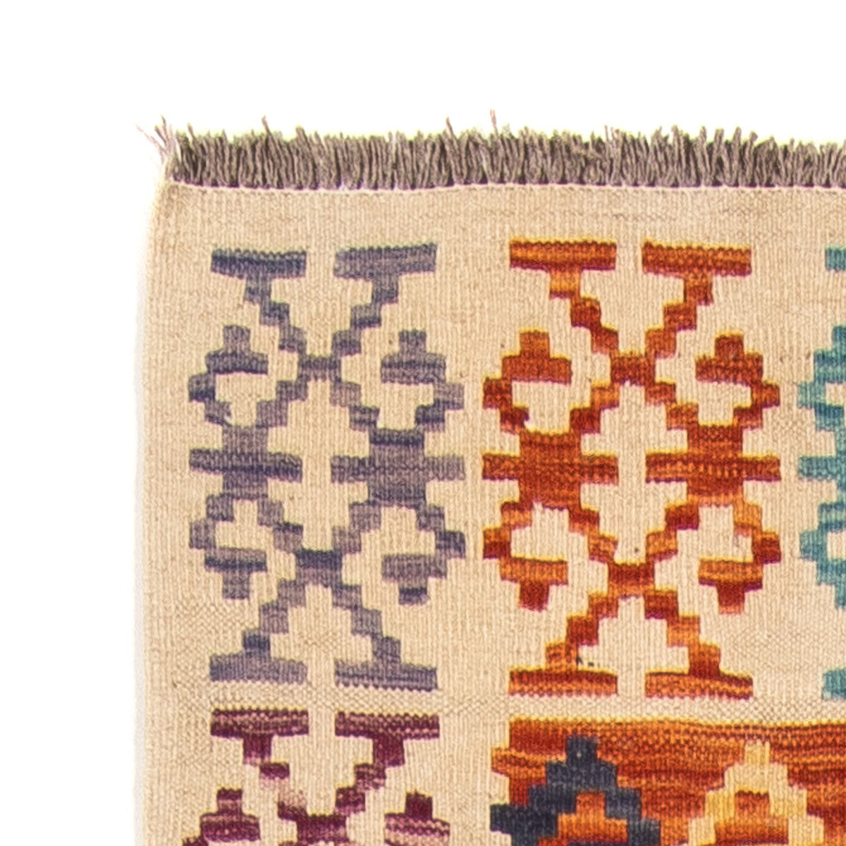 Løber Kelim Carpet - Splash - 302 x 83 cm - flerfarvet