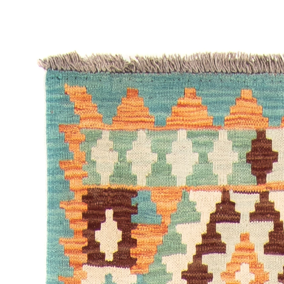 Løber Kelim Carpet - Splash - 304 x 75 cm - flerfarvet